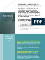 Partnership Liquidation - Lump Sum
