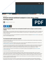Perform Textual Sentiment Analysis in Java Using A Deep Learning Model
