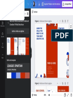 Red and White Geometric Abstract Creative Trifold Brochure - Brochuras Com Três Dobras