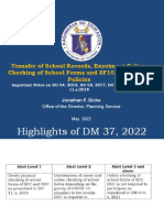 PS Policies on Enrolment Transfer of Docs Checking of School Forms and SF10 as of May 2022 2