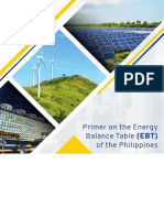 Primer On The Energy Balance Table (EBT) of The Philippines