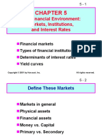 The Financial Environment: Markets, Institutions, and Interest Rates