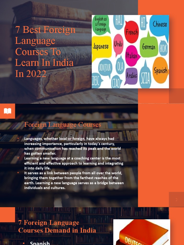 7 Best Foreign Languages Courses To Learn in India in 2022 PDF