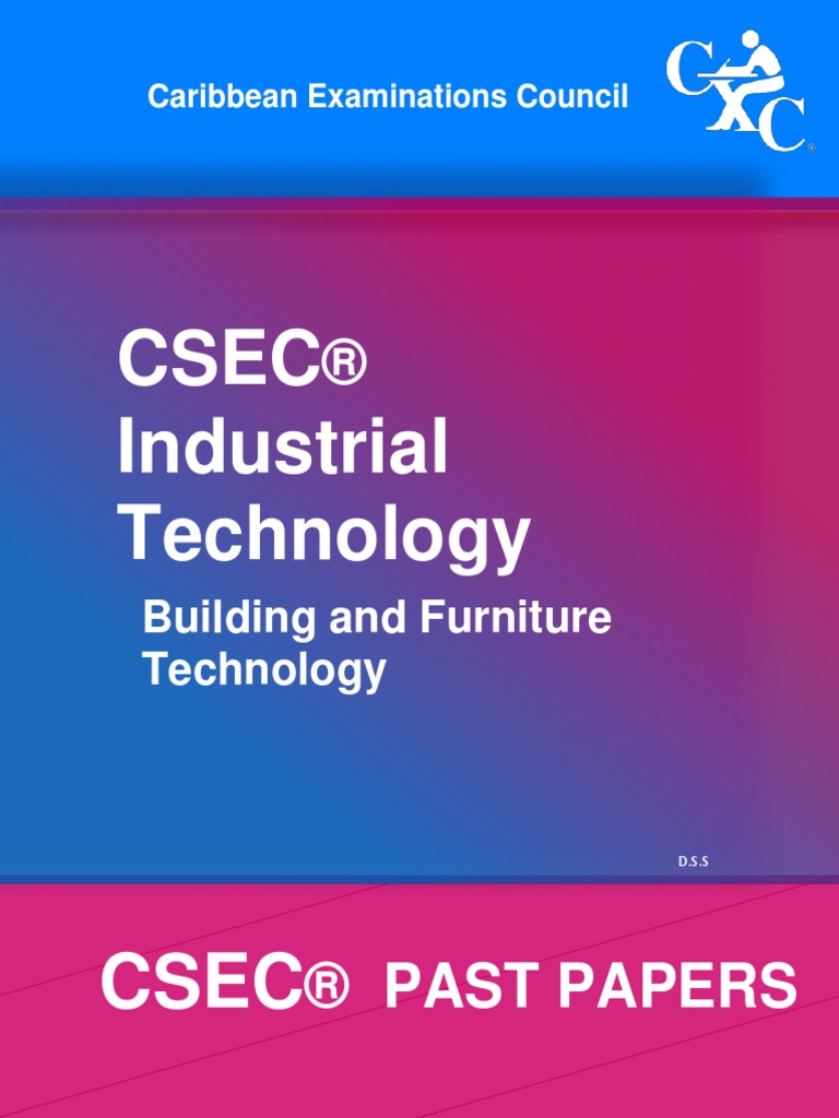 Csec Industrial Technology Building and Furniture Technology PDF