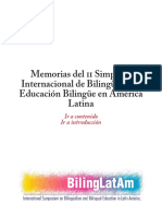 Educacion Bilingue y Formacion Docente e