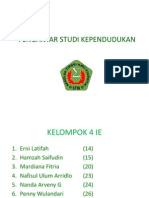 Pengantar Studi Kependudukan