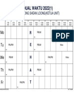 jadual waktu