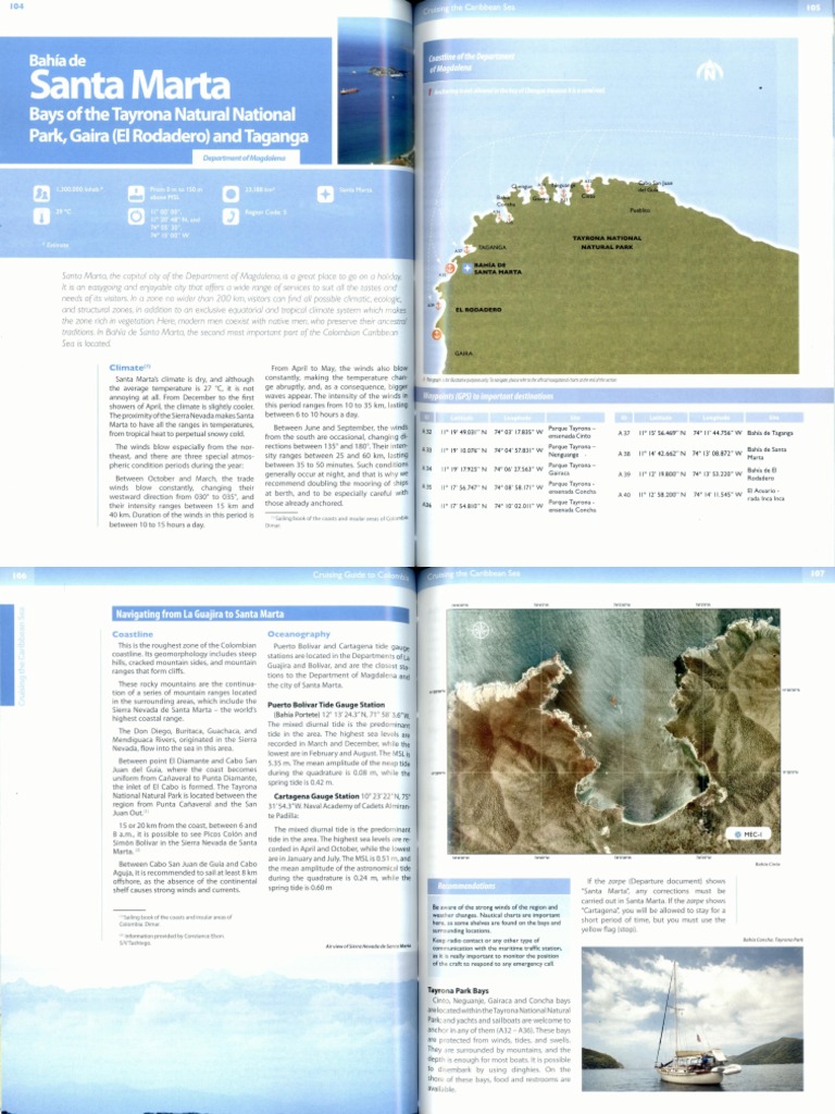 Cruising Guide To Colombia PDF Tide Hydrology