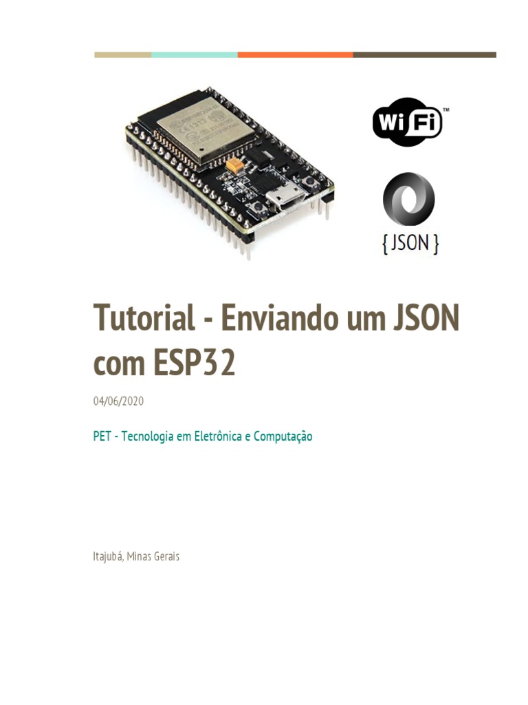 Tutorial Enviando Um JSON Com ESP32 | PDF | Protocolo de transferência ...