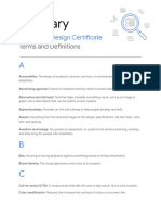 Course 1 Week 2 - Glossary of Terms and Definitions