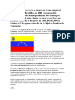 Historia de La Bandera de Venezuela