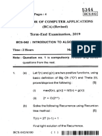(Revised) Term-End Examination, 2019: No. of Printed Pages: 4 BCS-042