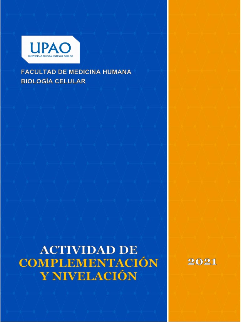 ACN1 Actividad de Complementación y Nivelación | PDF | Membrana celular ...