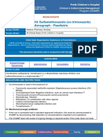Trimethoprim With Sulfamethoxazole (Co-Trimoxazole) Monograph - Paediatric