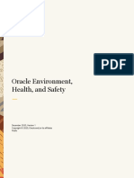 Oracle Environment, Health, and Safety: Statement of Direction