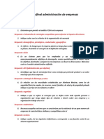 Examen Final Administración de Empresas