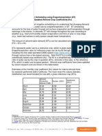 Irrigation Scheduling Using Evapotranspiration (ET) and Updated Almond Crop Coefficients (KC)