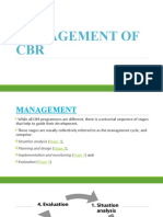 Management of CBR