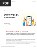 Explained: Mobile App Architecture - The Basis of App Ecosystem