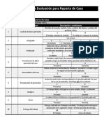 Rúbrica de Evaluación para Reporte de Caso