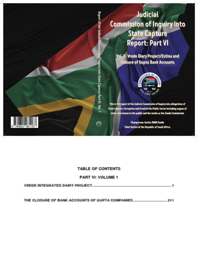 State Capture Report: Volume 1 Overview | PDF | Government