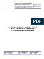 Notificacion, Registro, Clasificacion, Investigacion de Accidentes