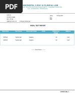 Interim Lab Report for Mr. Dummy | PDF | Medical Specialties
