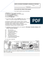 Avaliação de Língua Portuguesa na Escola Municipal