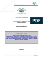 Contratación de Un Asistente Tecnico Convocatoria Unica N 014-2022-LG-FSM - Plan de Ovinos