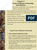 Chapter - 5 Legal Forms of Business Ownership