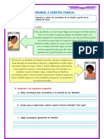 Fichas Tutoría - Valoramos A Nuestras Familias