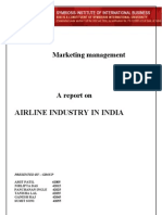 Airline Industry in India - Marketing Mangement