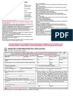 Missouri Voter Registration Application