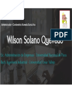 Tarjeta de Presentación - Wilson Solano