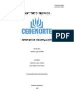 Informe de Observacion