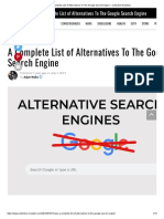 A Complete List of Alternatives To The Google Search Engine - Collective Evolution