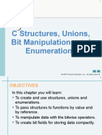 C Structures, Unions, Bit Manipulations and Enumerations