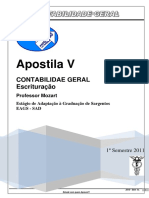 APOSTILA CONTABILIDADE GERAL 05 Escrituração Aluno 2011 - 2 Impressa