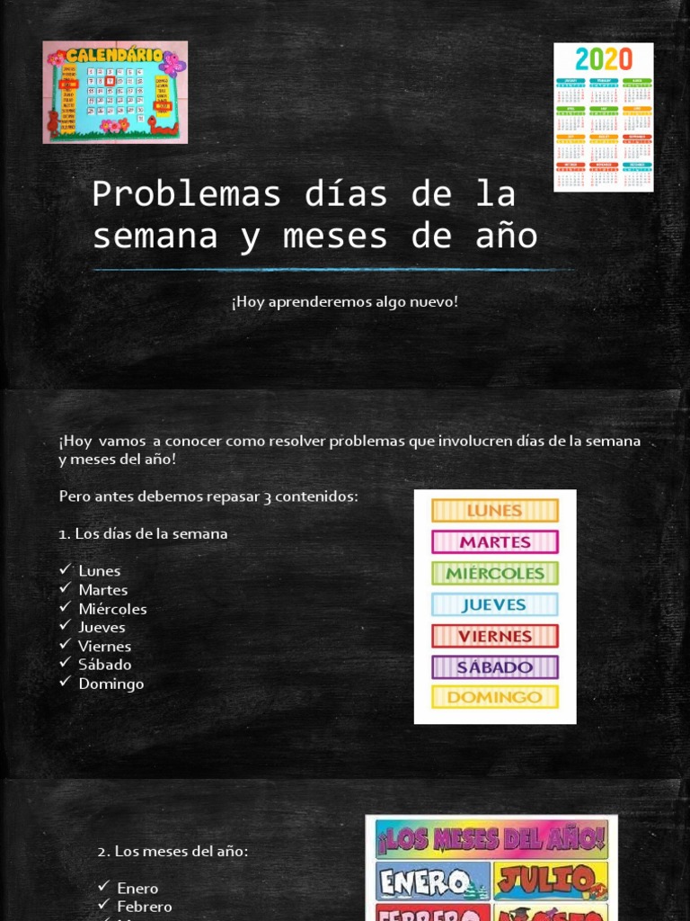 Problemas de días y meses para primaria | PDF