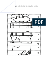 Gunting Dan Tampal Pada Kertas Lain Mengikut Nombor Betul