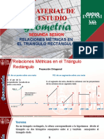 Relaciones métricas en el triángulo rectángulo