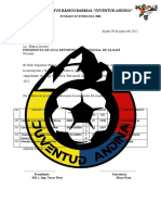 Club Deportivo B Sico Barrial "Juventud Andina": Fundado en Enero Del 2000
