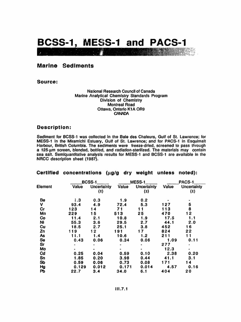 NRCC BCSS-1, Mess-1, Pacs-1 | PDF