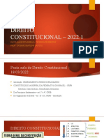 DIREITO CONSTITUCIONAL – 18 03 2022