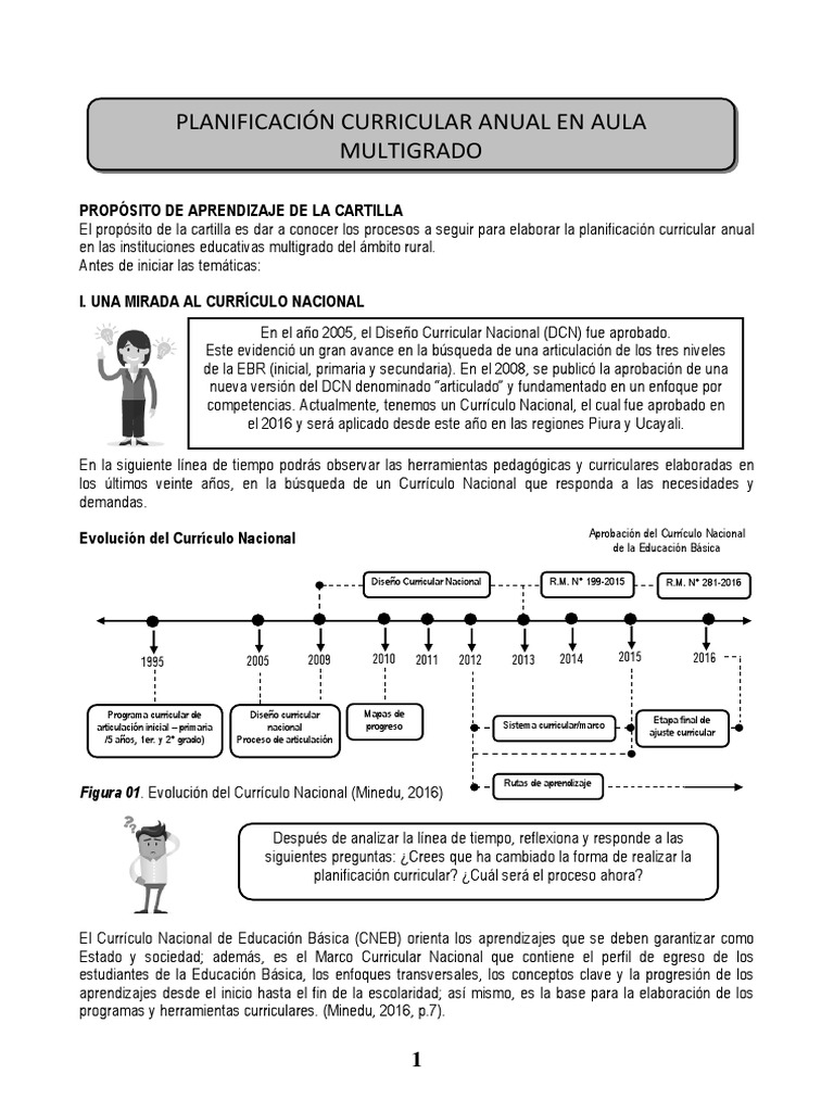 Planificación Curricular Anual Multigrado | PDF | Plan de estudios ...