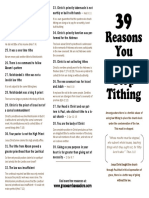 Reasons You Should Stop Tithing