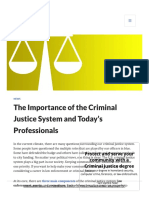 The Importance of The Criminal Justice System - Goodwin Universi