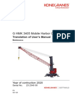 G HMK 3405 Mobile Harbor Crane: Translation of User's Manual