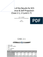 Report of The Results For KCS Resistance & Self-Propulsion (Case 2-1, 2-5, and 2-7)