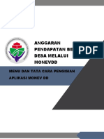 Modul Menu Dan Tata Cara Pengisian Aplikasi Monev DD